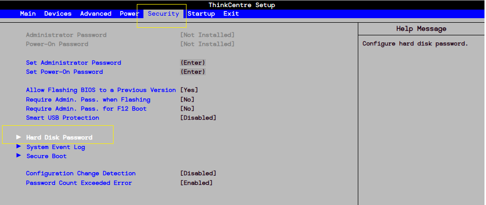 Menu boot de prioridad